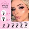 Одинарные пучки DIY накладные ресницы Большая емкость 30P + 40P Ресницы Самоклеящийся набор клея для ресниц