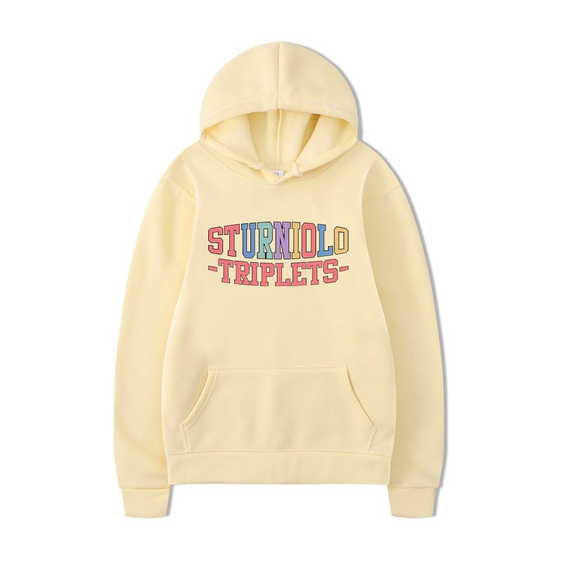 American Drama Periphery, Simple Letter Hooded Pullover Long-Sleeved Velvet Men'S And Women'S Sweater