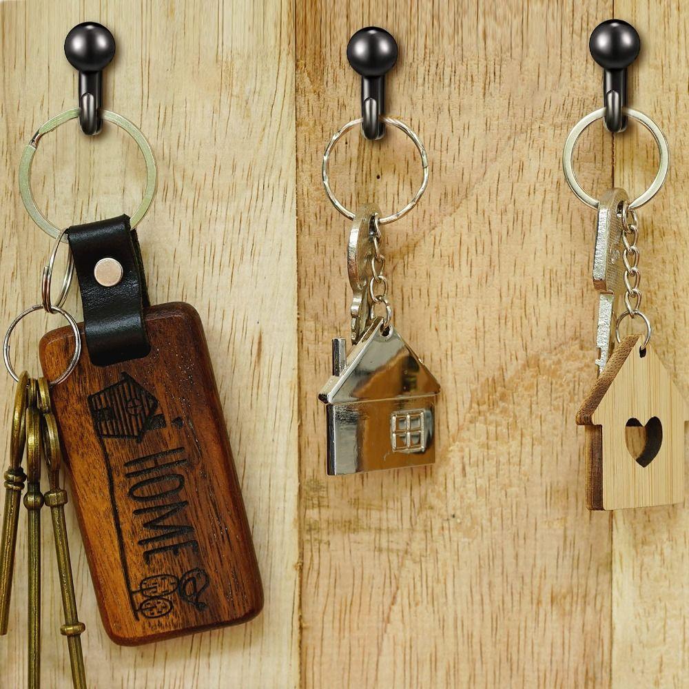 50 штук Черные вешалки Металлические булавки для подвешивания картин Прочные настенные крючки Дом Офис