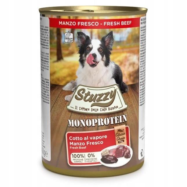 Stuzzy Monoprotein Beef - Wet Dog Food - 12X400G