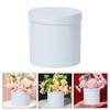 Outdoor Faux Flowers Bouquet Box The Gift Paper Cases White Cardboard Boxes Maid of Honour Gifts