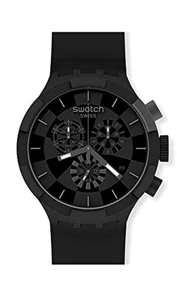 Swatch BIG BOLD Chrono CHECKPOINT BLACK SB02B400 Кварцевые (47мм) - Аутентичное глобальное издание