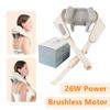 Foreverlily 26W Brushless Motor Neck And Shoulder Massager Wireless Shoulder And Back Kneading Massage Shawl Neck Masajeador