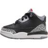 Кроссовки Air 3 Retro OG TD Black Cement 2024 Baby Sneakers Fire-Red Cement-Grey Sail DM0968-010