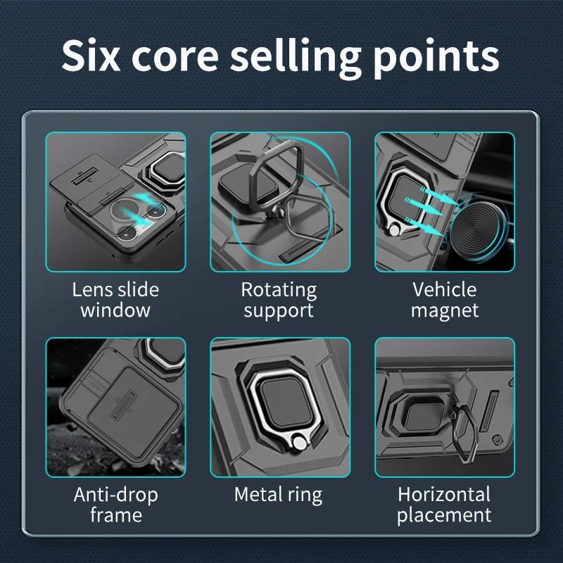 Новый бронированный противоударный чехол для Huawei Pura 70 Ultra P70 Pro защитный чехол кольцо магнитный держатель Shell Coque Fundas Capa