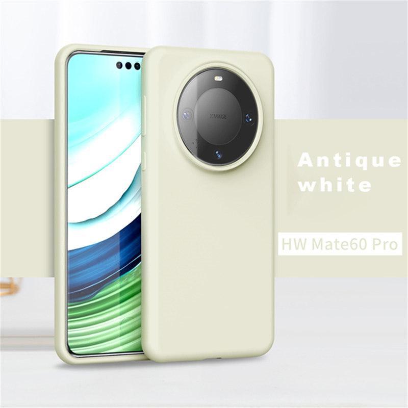 Для Huawei Mate 60 одноцветный чехол из ТПУ, оригинальный жидкий силиконовый чехол для телефона Huawei Mate 60Pro 60 Pro, противоударные аксессуары