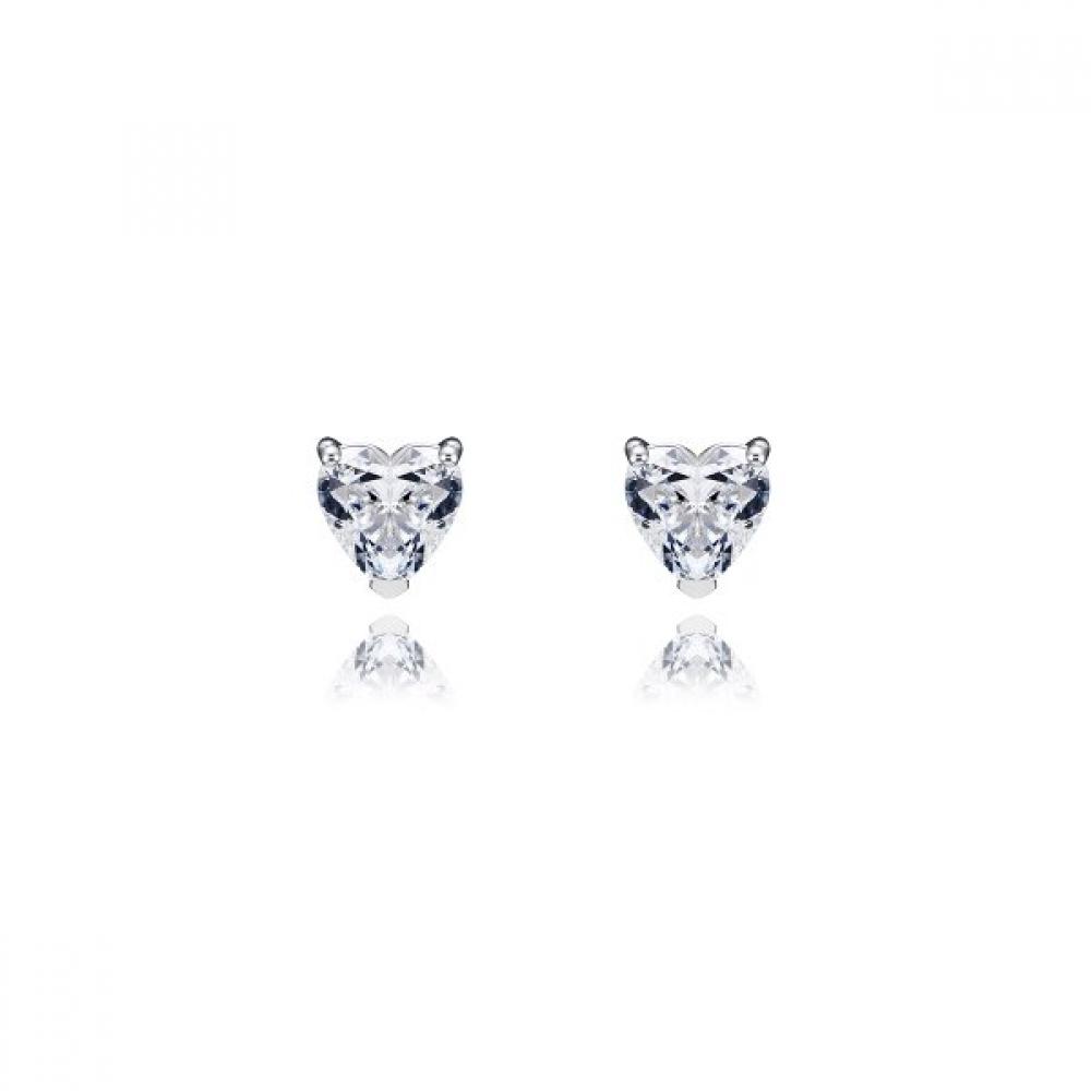 14k Heart Cut Earring 6mm Mn3e100m