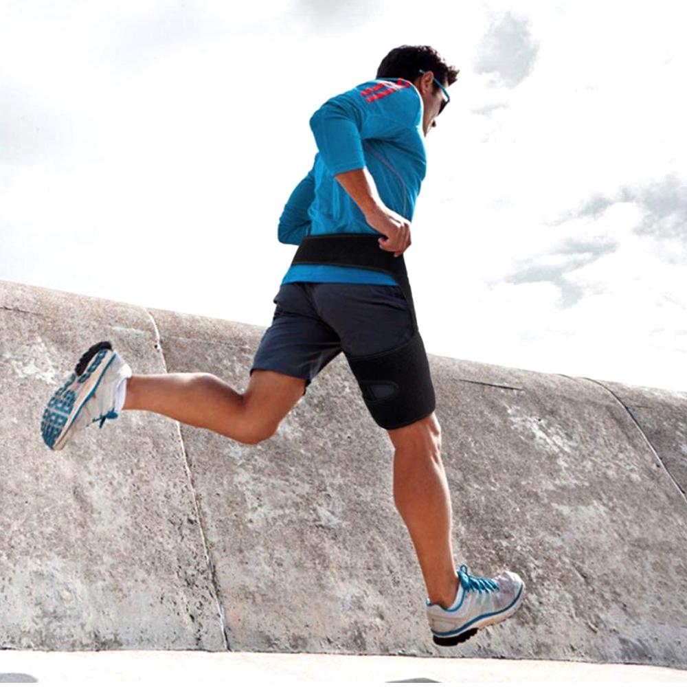 1 шт. Поддержка бедра, компрессионный рукав для бедра, компрессионный рукав для подколенного сухожилия и паха, поддерживающий бедра