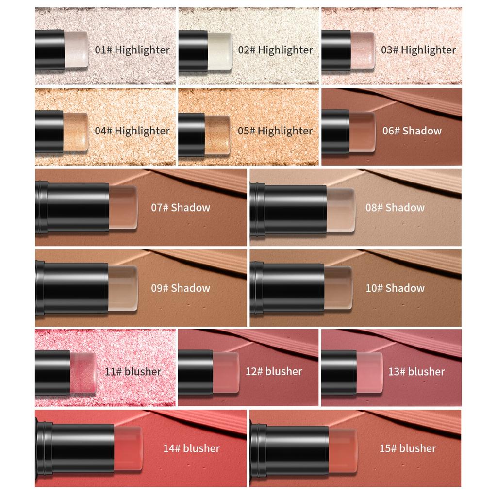 Средство для осветления кожи, трехмерная основа для лица, многоцветный корректор-карандаш для теней и макияжа