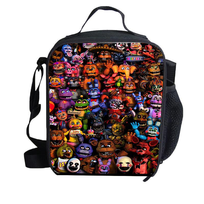 Пять ночей у Фредди Школьный уличный ланч-бэг Прочный полиэстер Изоляционный пакет