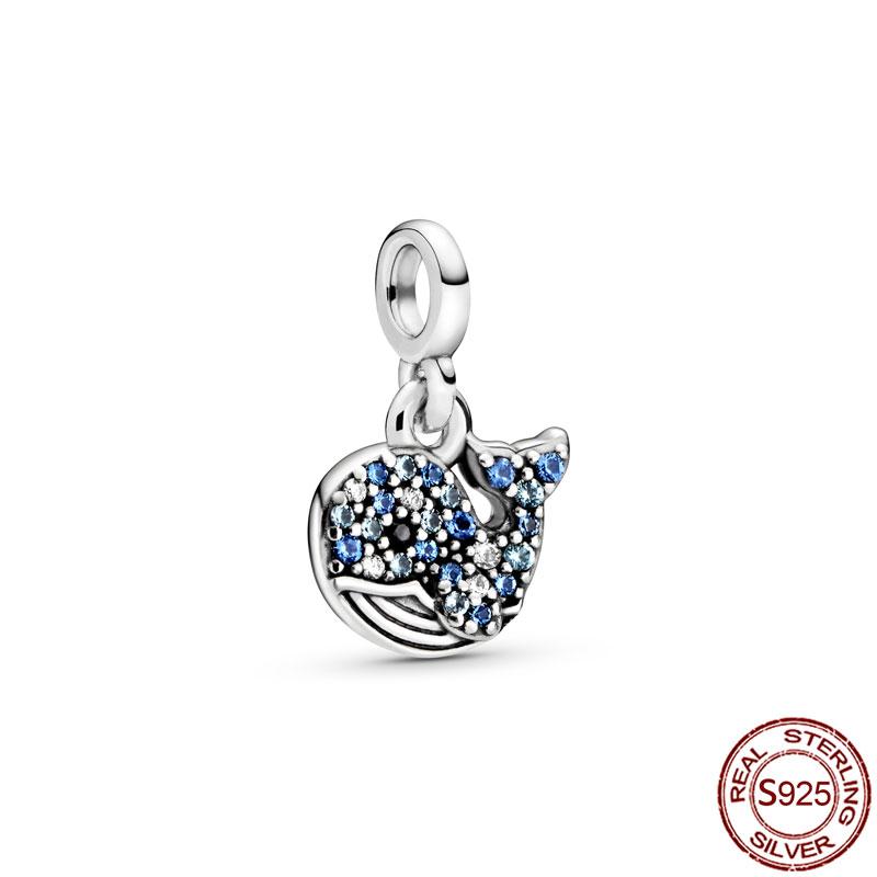 New 925 Sterling Silver My Love Starfish Flamingo Pendant Charm Fit Original Me Bracelet DIY Bead Jewelry For Women