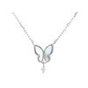 Butterfly Necklace Women'S Collarbone Chain Niche Design Light Luxury Year-Old High-End Pendant Premium Durable