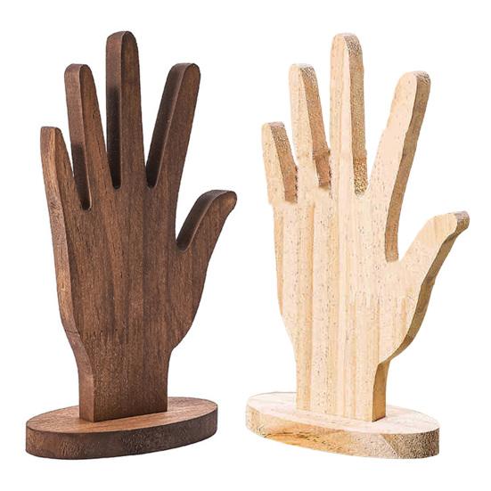 Подставка для ювелирных изделий, держатель для пальцев, прочная конструкция, высокая устойчивость, многоцелевой, декоративный, деревянный