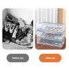 Foldable Clear Shoe Container Sturdy PVC Materials And Metal Frame Compact Home Organization Shoe Storage Box