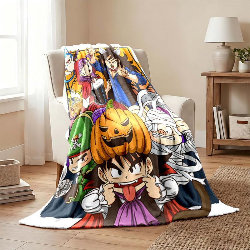 Dragon Ball blanket Flannel Blanket Soft Cozy Plush Throw for Sofa Bed Lightweight Home Decor