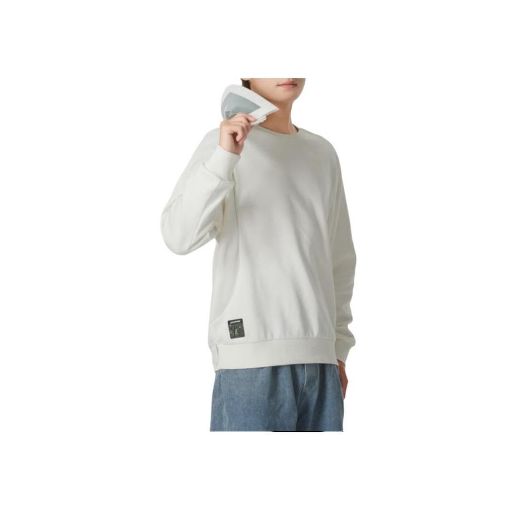 Puma Comfortable Solid Color Crew Neck Long Sleeve Sweatshirt Men Sweatshirt White 628488-87