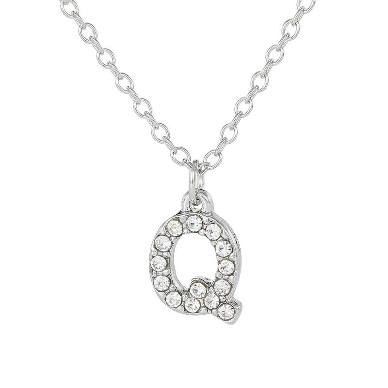 Модная блестящая подвеска-шарм с буквой от A до Z, ожерелье с 26 инициалами, алфавитом, именем, цепочка для ключицы, праздничное ювелирное украшение, подарок