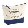 Trousse de maquillage - PLANETEE - Opticienne au Top - Grand format - Coton - Impression HD