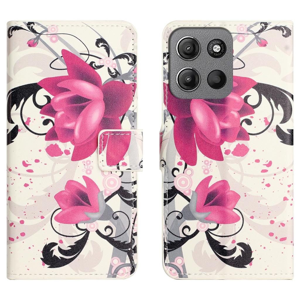 For Motorola Moto G86 5G/G86 Power 5G Case Pattern Print PU Leather Wallet Phone Cover