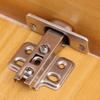 1/10pcs Stainless Steel Cabinet Door Hinges Buffer Kitchen Wardrobe Door Concealed Hinges with Screws Furniture Hardware Tools