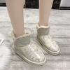 Модные плюшевые сапоги Botas De Mujer для женщин, модные зимние домашние пушистые теплые хлопковые сапоги для улицы, пушистые уютные тапочки