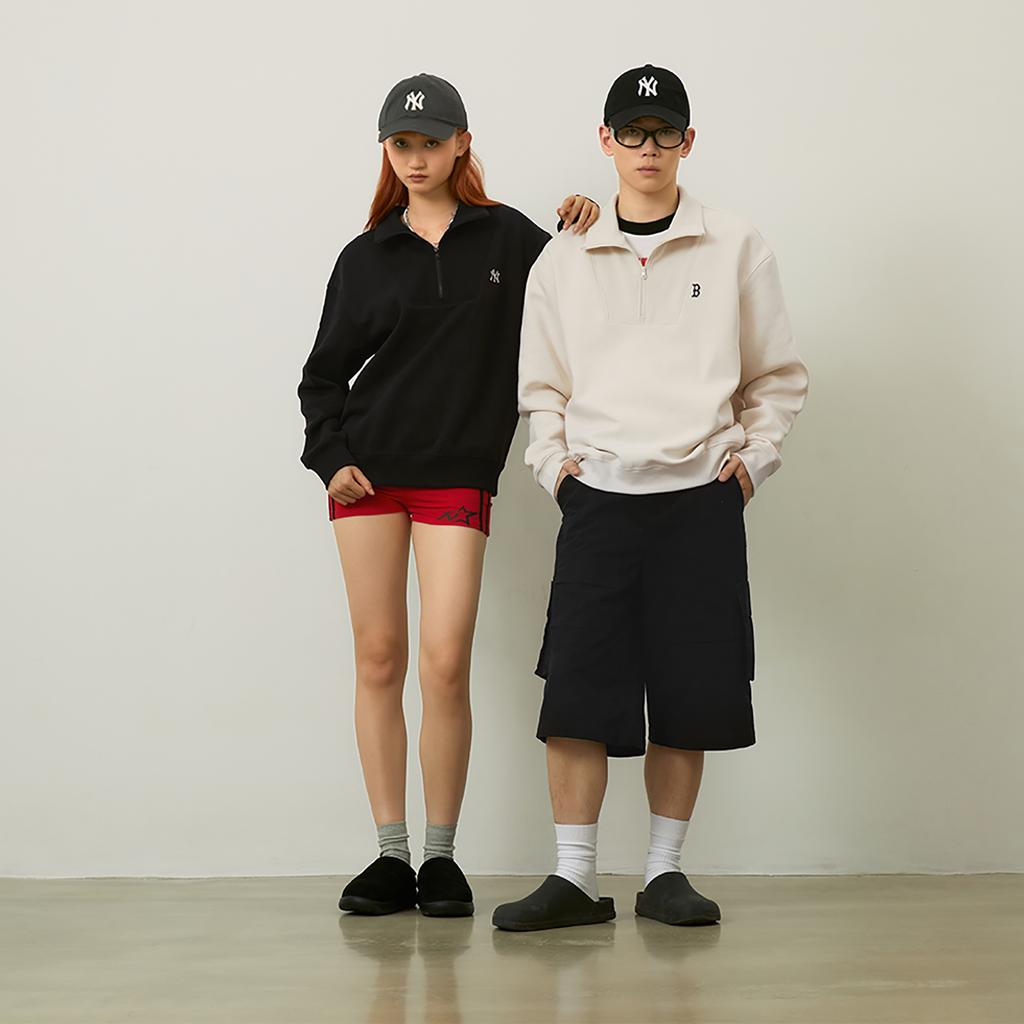 Новая базовая коллекция MLB Boston Red Sox 24FW Свитшот Унисекс Темно-кремовый 3AMTB0546-43CRD