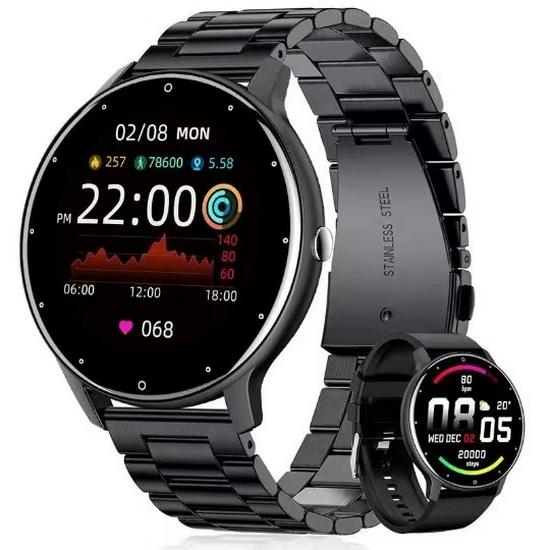 Умные часы ZL02CPRO: Bluetooth-звонки, пульсометр и датчик артериального давления, водонепроницаемость IPX7, умный браслет ZL02D.