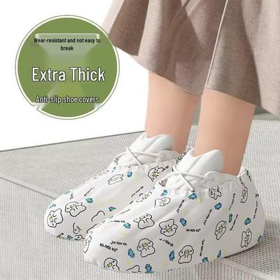 Утолщенные одноразовые бахилы из нетканого материала для использования в помещении