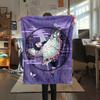 1PC Demon Slayer Art Patterned Flannel Blanket Suitable For All Seasons For Home Decor Warmth And Comfort Gifts Holiday Present
