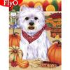 5D DIY алмазная живопись собака полная дрель квадратный Хэллоуин Новое поступление алмазная живопись животное мозаика тыква рукоделие