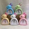 Cute Rabbit Creative Multifunctional Student Alarm Clock Mute Bedside Cartoon Gift Alarm Clock