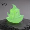 Reusable Halloween Decor 3D Printed Boat Figurine, Spooky Ghost Pumpkin Durable Ornament Ship Statue for Party Tabletop Home Cool Table Centerpiece