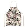 Домашний декорКухняПринадлежности для выпечкиКухонный фартукАксессуары для кухонной утвари с черепомФартуки серии «Цветочный череп»
