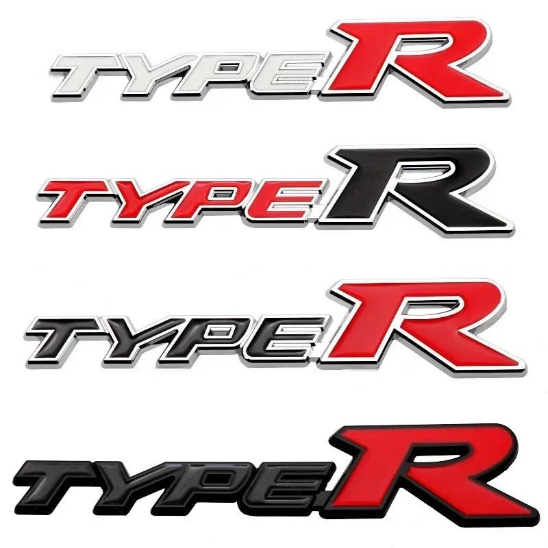 3D Металлическая эмблема Type R для решетки радиатора, значок на крышку багажника, наклейки для Honda Civic TYPER CRV HRV Accord Fit, Автоаксессуары