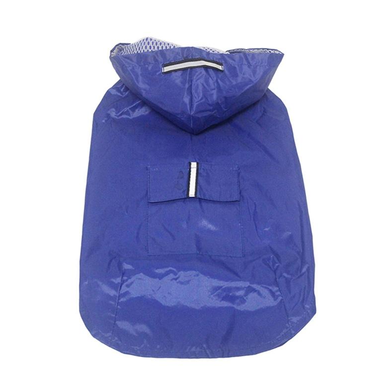 S-6XL Плащ для домашних животных Светоотражающие полоски для собак Супер водонепроницаемый плащ-пончо с капюшоном