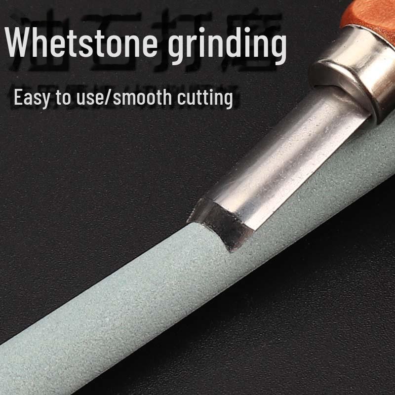 Набор ножей для резьбы по дереву ручной работы: В комплект входят нож для резьбы, перочинный нож, художественная печать, резиновый штамп. Идеально подходит для работ по дереву и штукатурке.