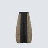 American Street Style Leopard Patchwork Wide Leg Sweatpants Unisex Drawstring Casual Joggers
