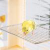 Stainless Steel Parrot Steel Mesh Platform Wear Resistant Parrot Resting Springboard  for Bird Cage