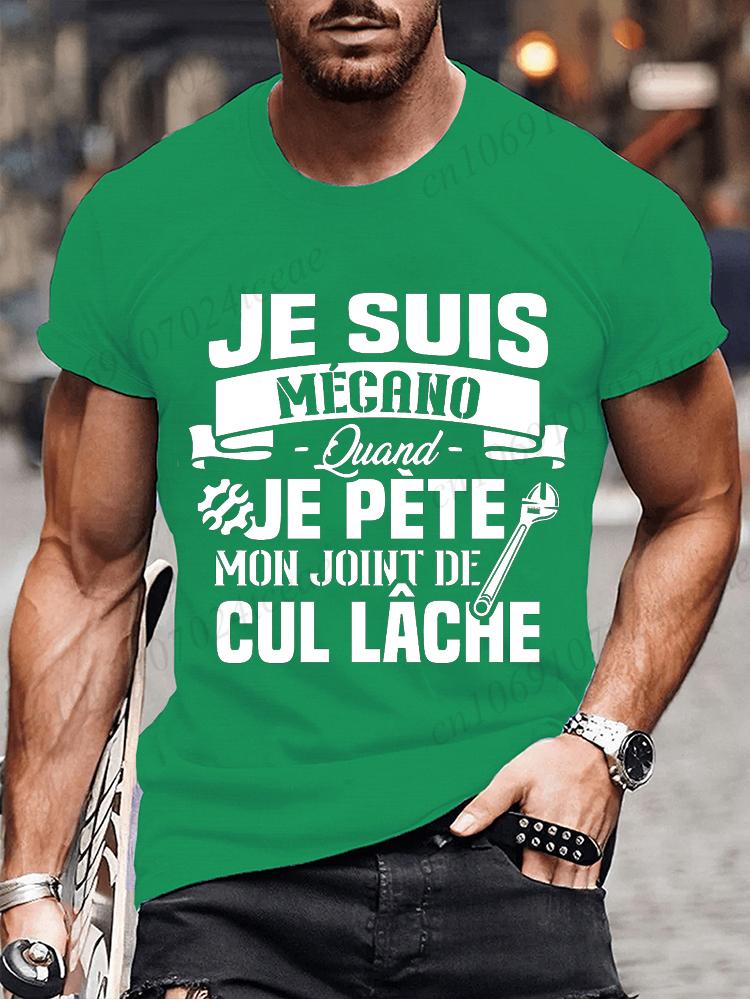 You Know I'm Mechano T Shirt Funny French Dad Gift Worker Humor Shirts Vintage Tee Casual Unisex Summer Fashion T-shirts Clothes