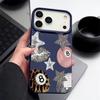 Винтажный чехол для iPhone 17 Pro Max iPhone 16 Pro Max 15 14 13 12 11 16E Air с принтом леопардовых звезд для бильярда, роскошная кожаная текстура, силиконовый чехол