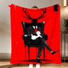 movie  tv series Hannibal Throw Soft Coral Fleece Blanket 310gsm Fluffy Warm Throw for Sofa Bed Couch Bedroom Decor