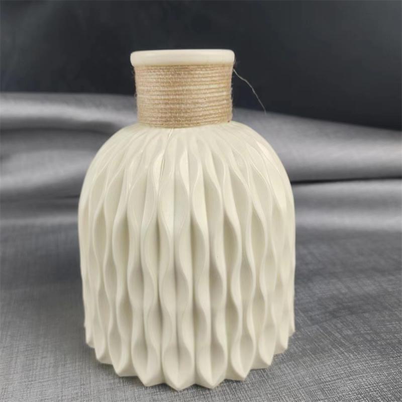 Modern Flower Vase Imitation Ceramic Flower Pot Decoration Home Plastic Vase Flower Arrangement Nordic Style Home Decoration