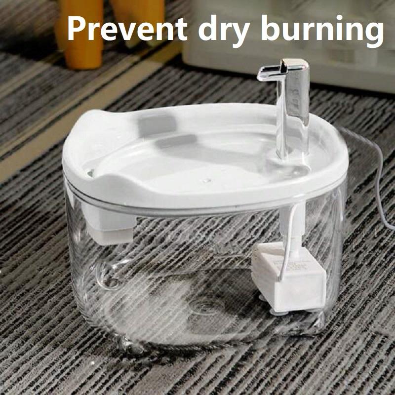 1,5 л фонтан для кошек с автоматической рециркуляцией, фильтр большой емкости, поилка для воды для кошек и собак, USB Электрический бесшумный диспенсер для воды для кошек