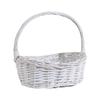 Brown White Handhold Weaving Basket With Handle Basket with Handle  Vegetables Fruit