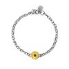 [Jbans Classic] Lucky Sunflower Surgical Steel Chain Couple Bracelet (C2101-Ac725_Sv)