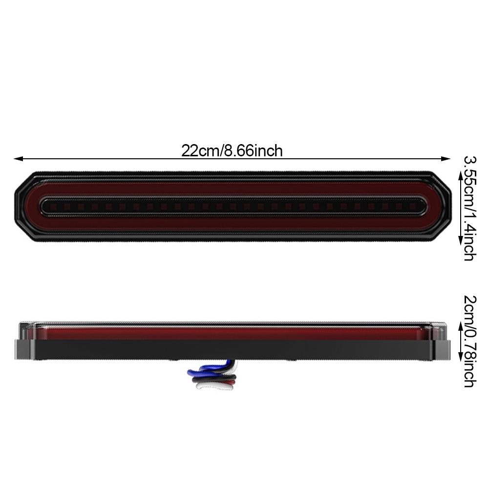 87LED 3 в 1 грузовик тормоз стоп задние фонари последовательный указатель поворота лампа DRL задний фонарь для мото автомобиля прицепа ATV 12 В 24 В