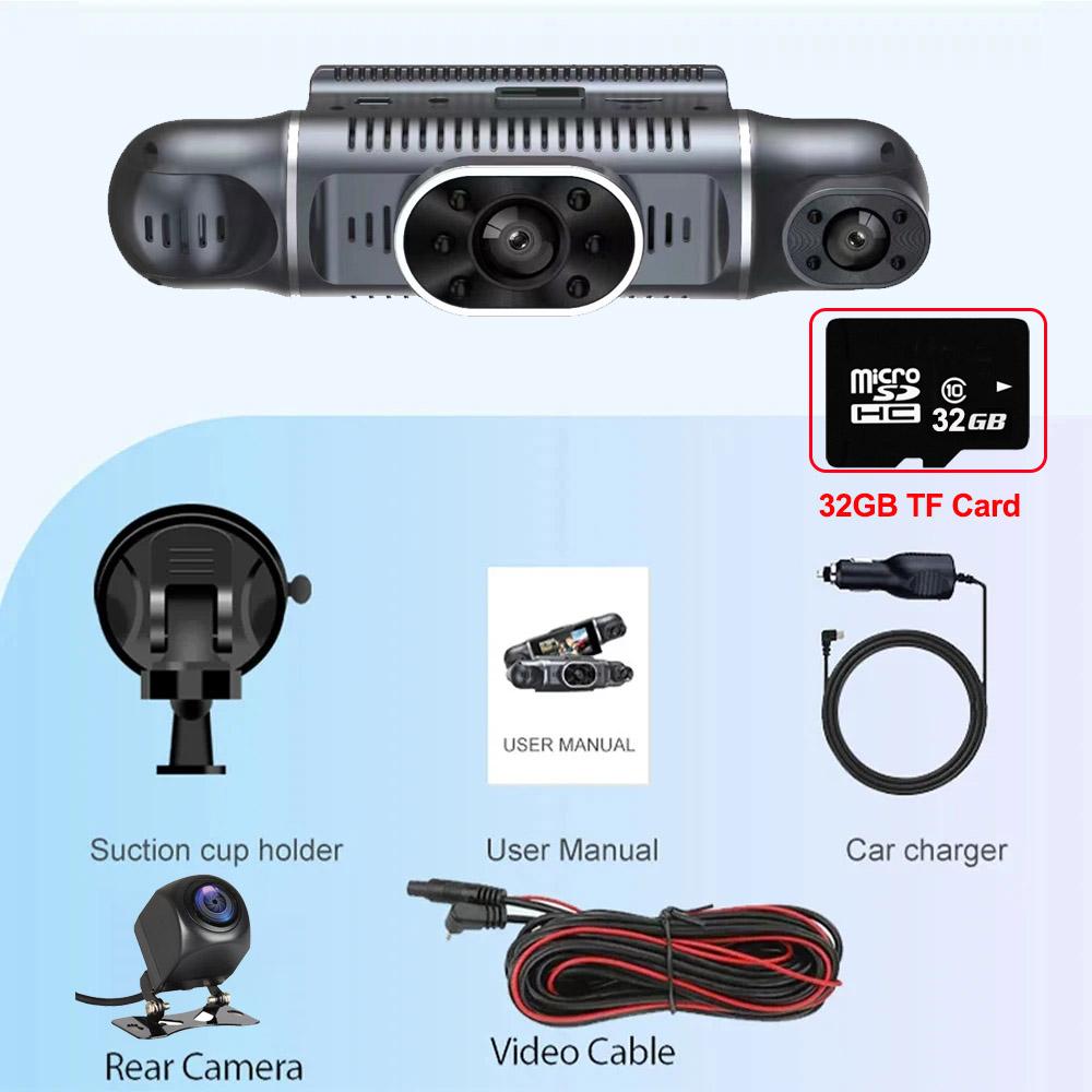 1080P Video Recorder 4Channels Car DVR WIFI Dash Cam for Cars Night Vision 360° Rear View Camera 24H Hardware Kit Car Assecories