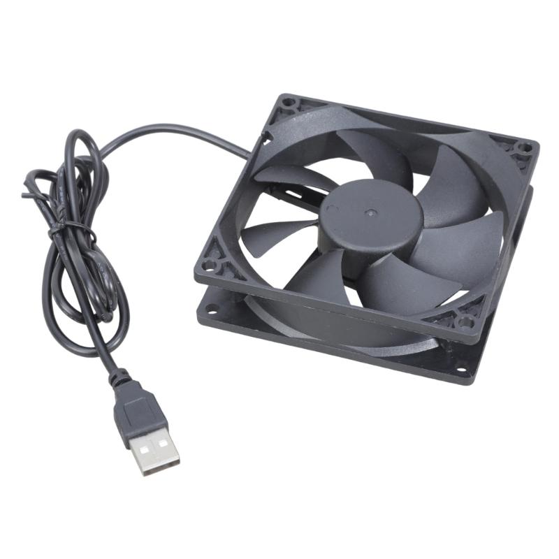 5 В USB Вентилятор для ПК Роутера 90 мм Охлаждающий Вентилятор Бесщеточный Портативный Охлаждающий Вентилятор Замена для Роутера Модема ТВ-приставки Электроники