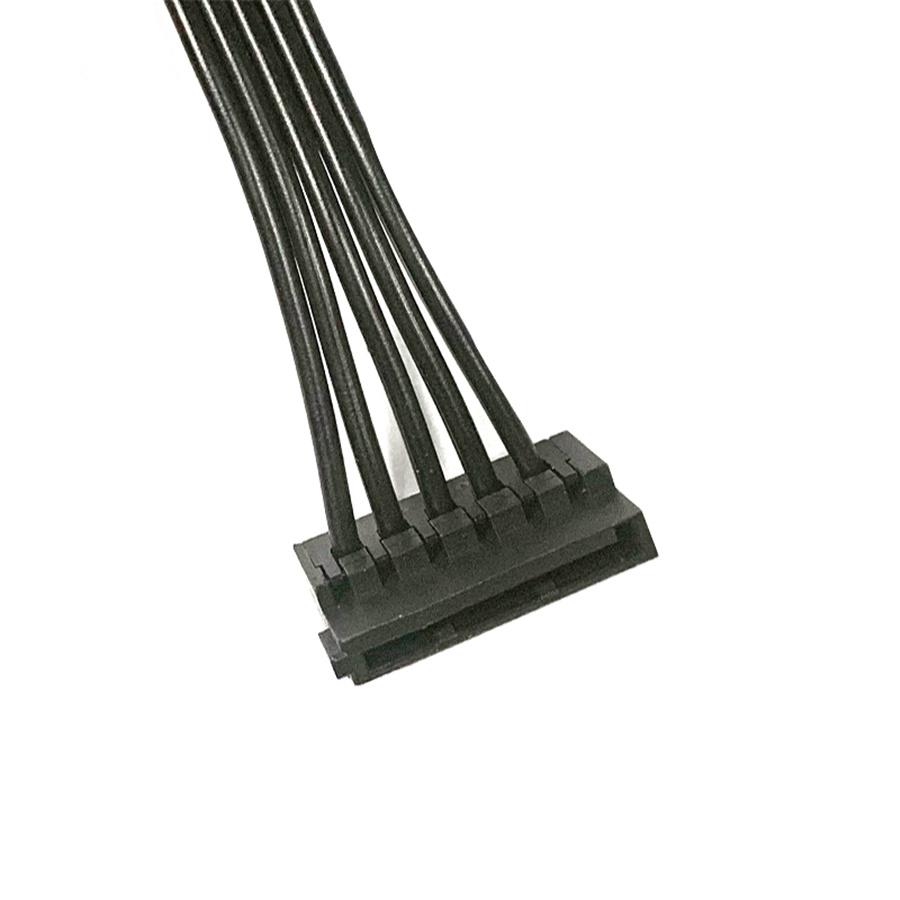 Кабель-разветвитель питания для ПК-сервера 4pin IDE Molex 1 на 5 SATA 15pin для жесткого диска HDD SSD 18AWG