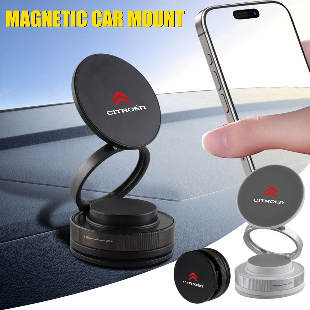 JYRN8 360° Rotating Car Magnetic Phone Holder Adjustable Phone Holder For Car Dashboard For Citroen Picasso Berlingo C3 C4 C5 hub cap